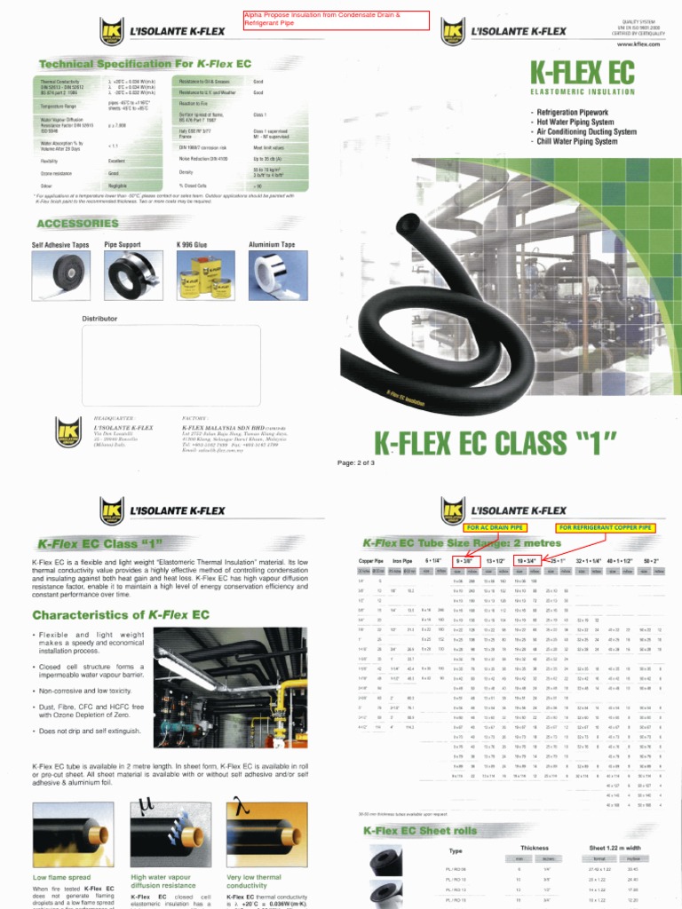 K Flex Insulation PDF Building Engineering Home Appliance