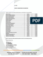 Cotizaciones 2022 MARZO