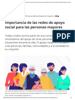 Importancia de Las Redes de Apoyo Social para Las Personas Mayores - Instituto Nacional de Las Personas Adultas Mayores - Gobierno - Gob - MX