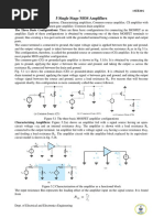 5single Stage MOS Amplifiers