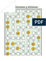 Laberintos Multiplicaciones y Divisiones