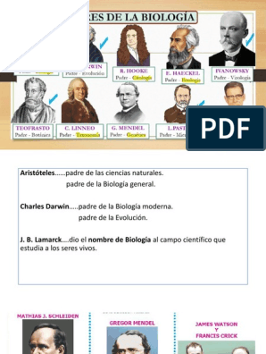 PADRES DE LA BIOLOGIA 1ro Sec | PDF