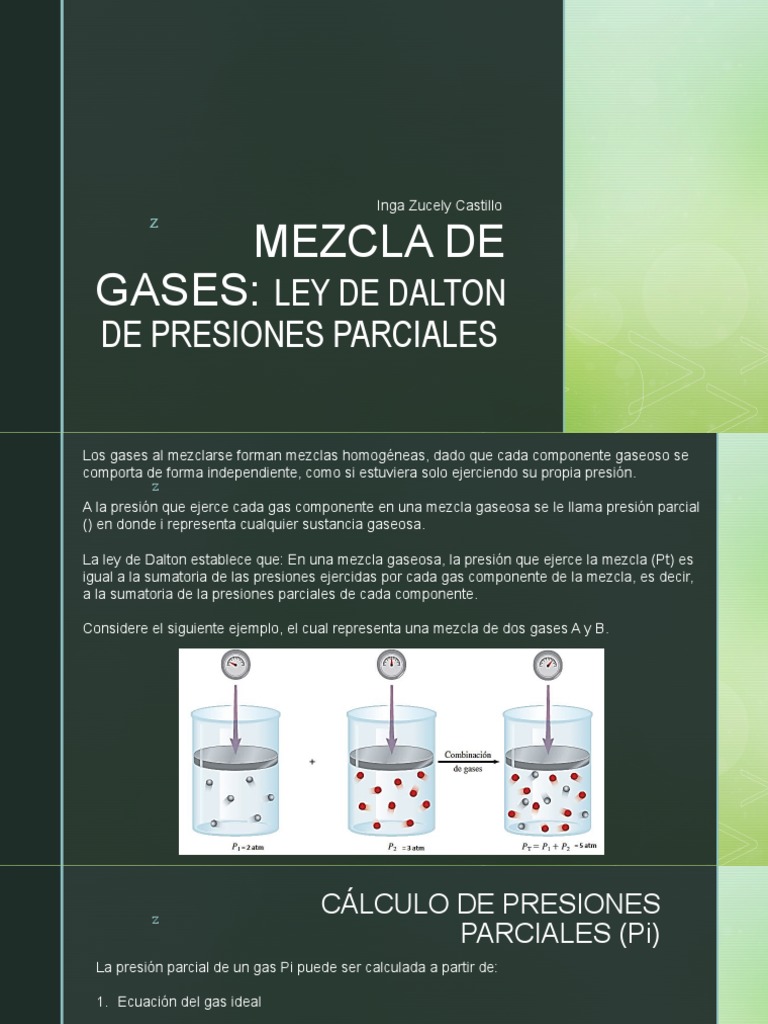 Mezcla de Gases | PDF | Gases | Mezcla