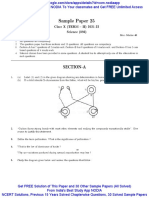 Sample Paper 25: Class X (TERM - II) 2021-22 Science