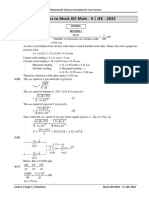 2022 Mock JEE Main-4 - Solutions