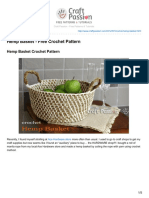 Hemp Basket - Free Crochet Pattern