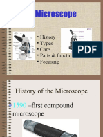 Microscope: - History - Types - Care - Parts & Functions - Focusing