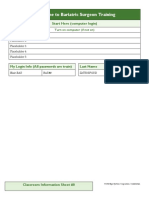 Bariatric Surgeon Classroom Information Sheet