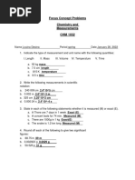 CHM 1032 Focus Problems Chemistry and Measurement-Louina Desina