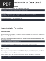 Install Oracle Database 19c On Oracle Linux 8