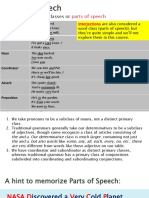 Aula 7 - Parts of Speech