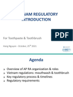 Vietnam Regulatory Induction - Toothpaste & Toothbrush