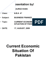 Current Economic Situation of Pakistan