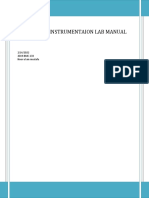 Biomedical Instrumentaion Lab Manual: Mam Umber