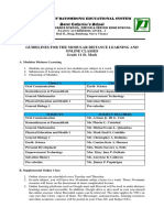 Saint Catherine's School: Guidelines For The Modular Distance Learning and Online Classes Grade 11 St. Mark