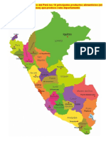 Ubicar en Un Mapa Polìtico Del Perù Los 10 Principales Productos Alimenticios