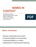 Phonemes in Context ( (L)