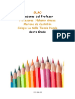 Cuaderno Del Profesor. Sexto Grado. La Salle T.H