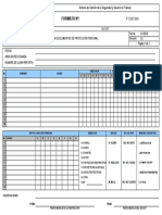 FT-SST-061 Formato Inspeccion de EPP