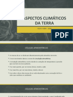 Os principais tipos de células atmosféricas e clima no Brasil