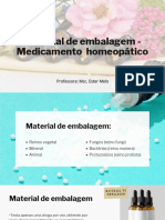 Embalagem medicamento homeopático