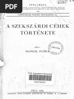HANGEL - A Szekszárdi Céhek Története (1940) | PDF