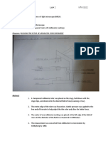 AIM - To Calculate The Field of View of Light Microscope BM024