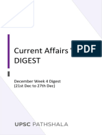 Current Affairs Weekly Digest: December Week 4 Digest (21st Dec To 27th Dec)