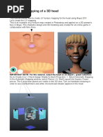 UV Texture Mapping of A 3D Head: JMG Spring 2011