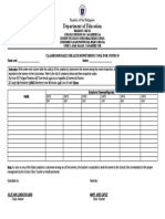 Daily Monitoring Form