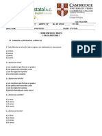 Evaluacion 1° de Secundaria Lengua Materna