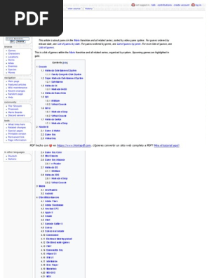 ❤︎ List of Games: Mario List of Games by Date List of Games by