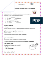 GUIA DE APRENDIZAJE ESPAÑOL GRADO 3° PRIMERA SEMANA 3°PERIODO