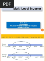 Multi Level Inverter: Dr. A. Ravi Professor/EEE Francis Xavier Engineering College Tirunelveli-India