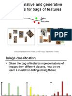 Discriminative and Generative Methods For Bags of Features: Zebra Non-Zebra