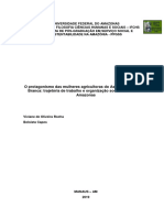 O protagonismo das mulheres agricultoras no Assentamento Água Branca