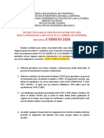 ING. MECÁNICA. Instructivo Proceso de Inscripción 1-2022 Por Parte de La Coordinación.