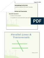 Lesson 1 Parallel Lines