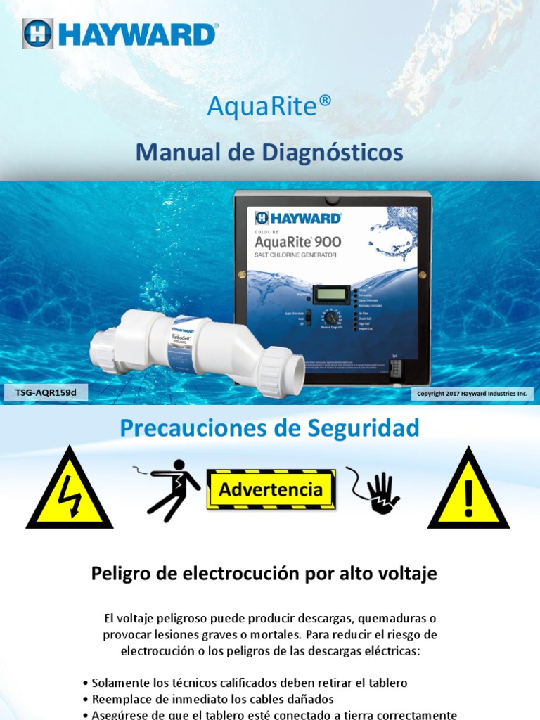 Hayward (SPAN) 2017 AquaRite Manual de Diagnosticos TSGAQR159d PDF