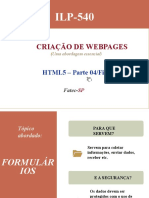 Criação de formulários HTML5