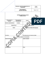 Proceso - Gestión Administrativa y Financiera Procedimiento - Gestión Contable Sistema Gestión de Calidad Norma Iso 9001