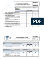 Lista de Chequeo Seguimiento Ambiental - MODIFICADA