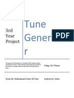 Tune Generato R: 3rd Year Project
