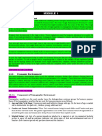 1.1.1. Legal Environment: 1.1.2.1. Components of Demographic Environment