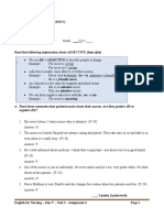 English For Nursing (Sem V) Assignment 4