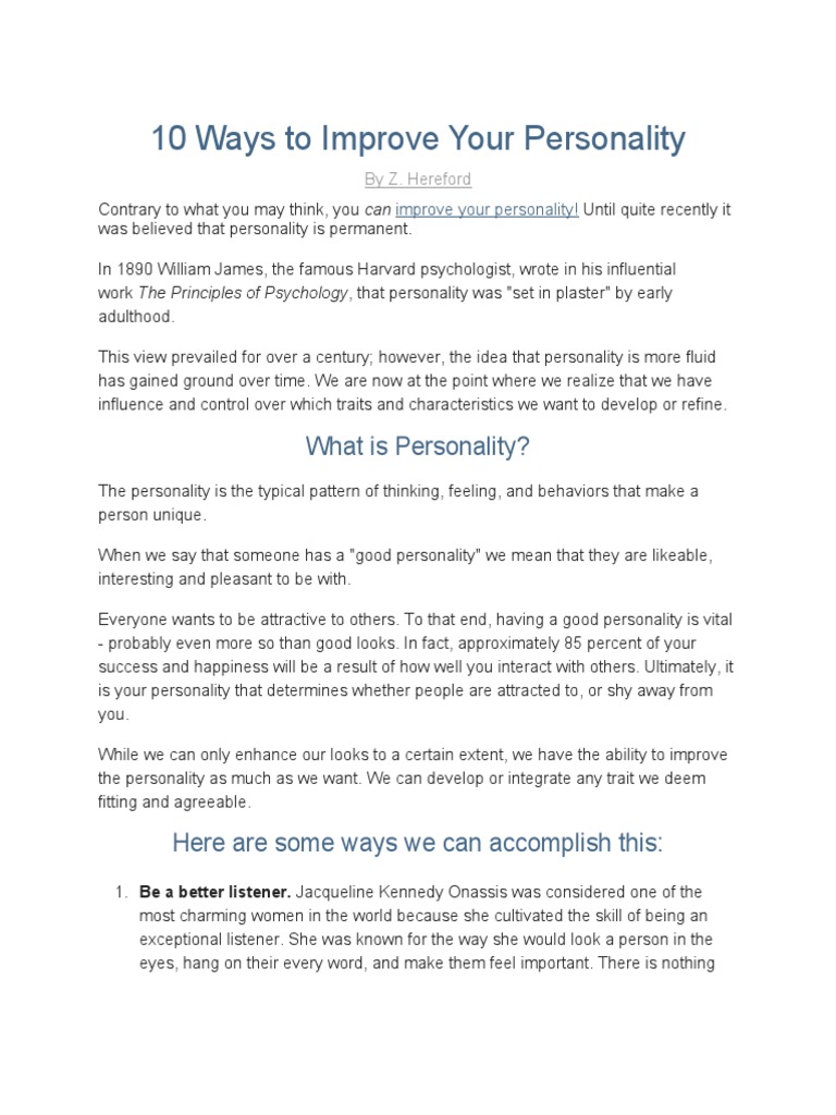 Improve Your Personality Pdf : DBT Assignment Workbook TEXT – YKHU