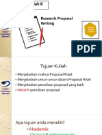 Kuliah 9 - Proposal Penelitian