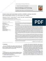 Antimicrobial and Antioxidant Activities of Edible Coatings Enriched