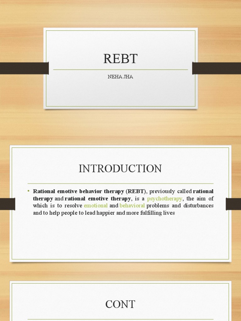 Rebt 1 | PDF | Rational Emotive Behavior Therapy | Psychotherapy