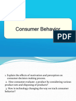 Consumer Behavior - Marketing Management